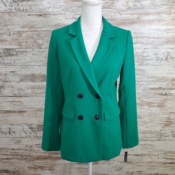 HALOGEN Green Ultra Double Breasted Blazer S - Picture 4 of 12